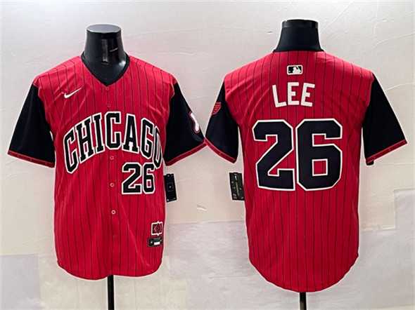 Men%27s Chicago White Sox #26 Korey Lee Red Black 2025 City Connect Limited Stitched Jersey->chicago white sox->MLB Jersey